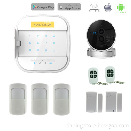 2016 wifi alarm system safe house gsm alarm system Andriod&IOS APP remote control with WIFI IP camera